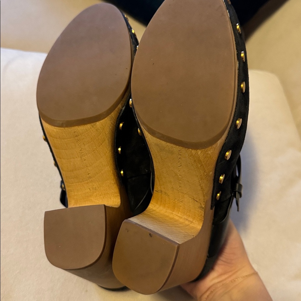 Veronica Beard Dacey Suede Clog - Picture 4 of 4